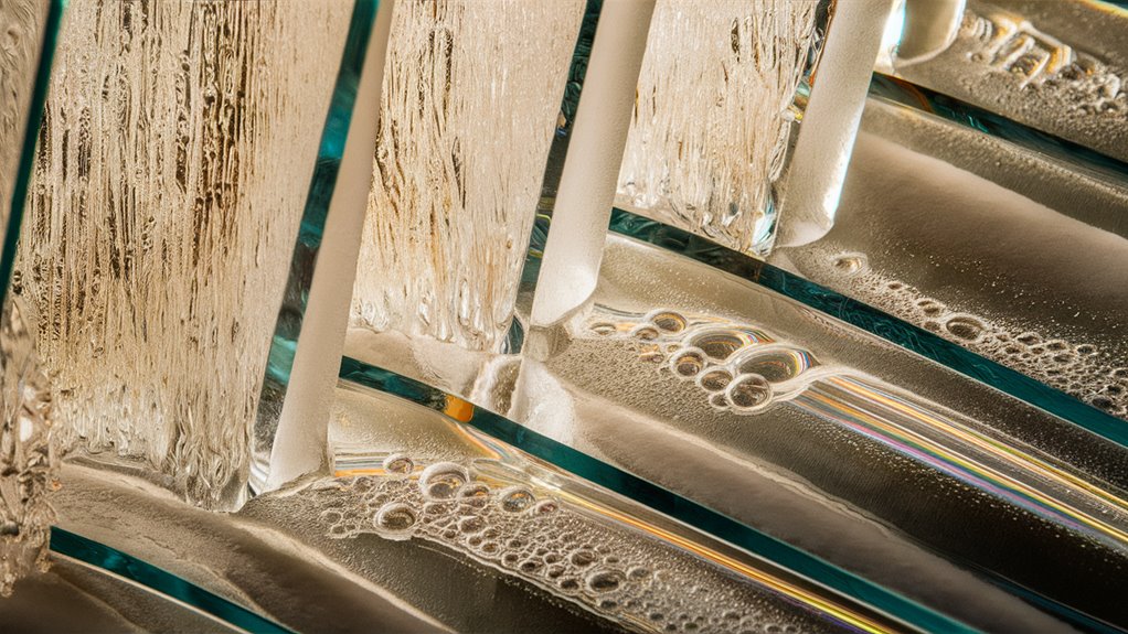 glass melting freezing process