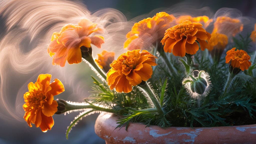 misty marigolds playing cards